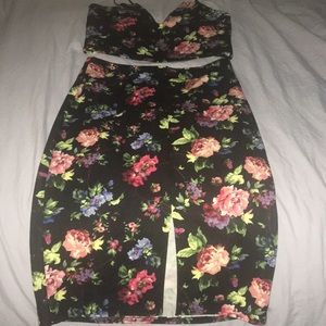 Two piece floral set